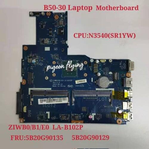 For Lenovo Thinkpad B50-30 Laptop Motherboard CPU:N3540 FP1000 UAM LA-B102P FRU: 5B20G90135 5B20G90129 Test Ok