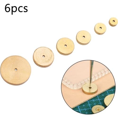 MIUSIE 6 Pcs Set Circular Alignment Regulation Position Gauge Margin Gauge, Marking, Positioning, Brass Margin Gauge