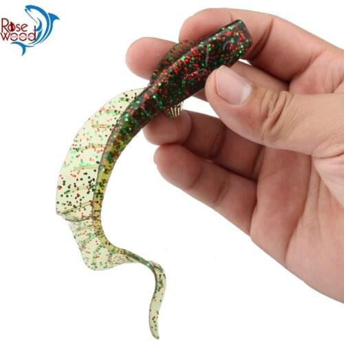 RoseWood 3pcs/Lot Softbait 16.5cm 13g Artificial Soft Worm Swimbaits Fishing Lure Isca Artificial Single Tail Grubs Soft Lures