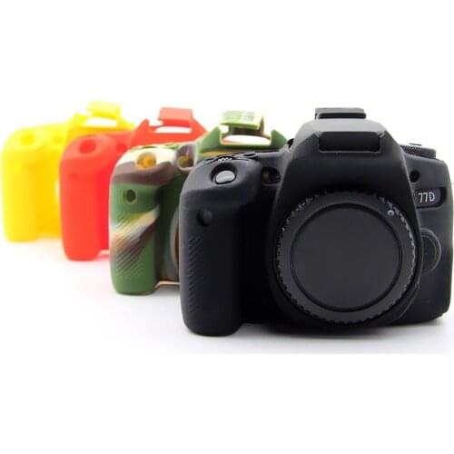 DSLR Camera Video Bag Soft Silicon Rubber Protection Case Canon EOS 77D 77d Top Camera Rubber Body Cover