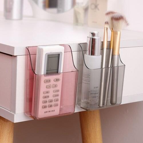 Wall-Mounted Pen Holder Desk Organizer Home Office Storage Storage Rack Bathroom Toothbrush Holder Shelves Mobile Phone Holders