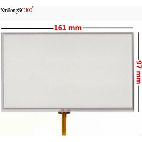7" 161mm*97mm Navigation 4-wire welding resistive touch screen 161X97mm Suitable for all 7 inch GPS device compatible