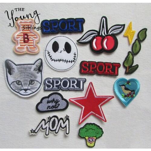 New Mixed high quality fashion For Clothing Iron On Embroidered Applique DIY Apparel Accessories Patches For Clothing Fabric