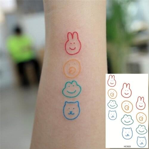 Nu-TATY 25 set Ins style Tattoo stickers waterproof durable small pattern cartoon cute expression stickers