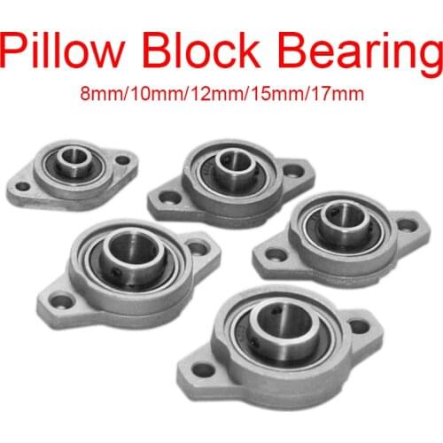 Pillow Block Bearing 8/10/12/15/17mm Bore Diameter Zinc Alloy Pillow Block Flange Bearing KFL Series High Quality Block Bearing