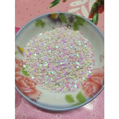 30g/lot 3mm Star Sequins Nail Art Flat Loose Sequins Paillettes Wedding Craft Kids DIY Accessories White AB Confetti Spangles