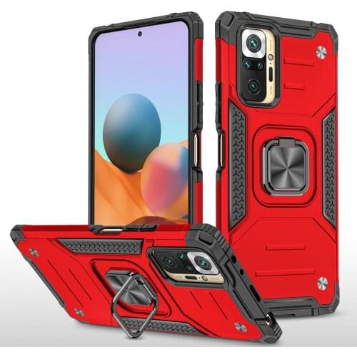 Shockproof Case Bumper Armor for Xiaomi Redmi Note 10T 5G Back Panel Magnet Ring Holder Funda Redmi Note 10 Pro Note10 T 10S 4G