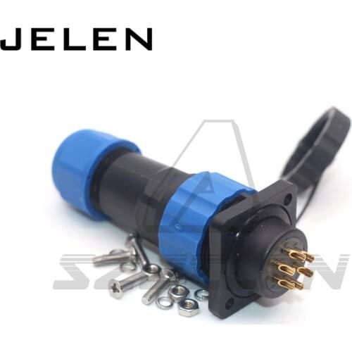 SD20 waterproof connector ip68 1 2 3 4 5 6 7 8 9 10 12 14 pin Electrical equipment power connectors plug (male) ,socket female