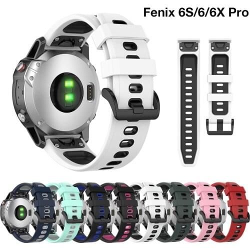 Fenix 6s Straps Soft Silicone Quick Easy Fit Watch Band for Garmin Fenix 6/6 Pro/6s Pro/6X Watchband Replacement Sports 2021 New