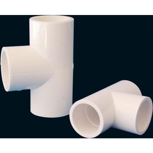 20/25/32/40/50/63/75/90/110/160mm PVC Pipe Equal Tee connector Garden Irrigation 3 Way Joints T-type Tube Water Pipe Connector