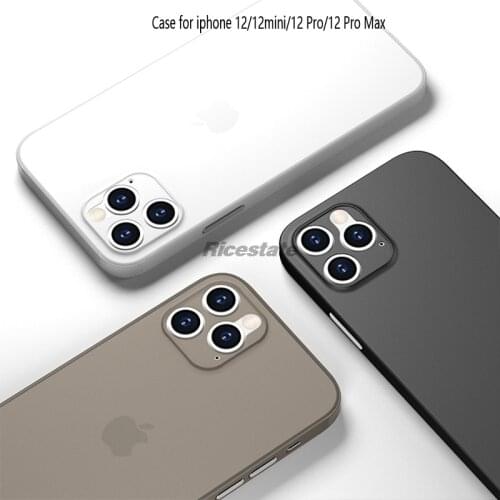 0.4 mm Ultra thin Matte Phone case For iphone iphone 12 mini 12 Pro 12Pro Max 12mini cover For iphone 11 Pro Max Camera Case
