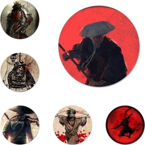 58mm Japan The samurai Ninja. Amazing Icons Pins Badge Decoration Brooches Metal Badges For Clothes Backpack Decoration