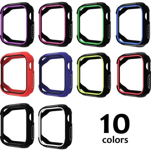 Bumper Protective Case for Apple Watch Cover Series 6 SE 5 4 40MM 44MM iwatch Accessories