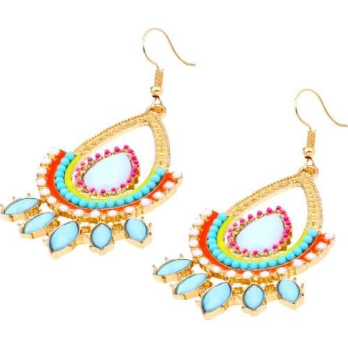 Women tear drop earrings resin earrings creative earrings