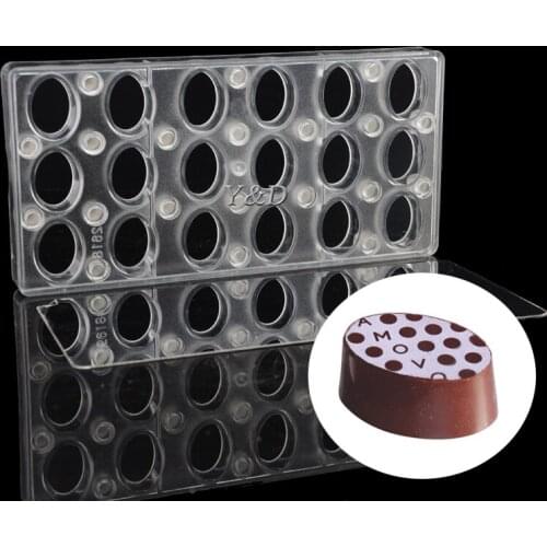 Hard Plastic Oval egg shaped Magnetic Magnet Sheet Polycarbonate PC Chocolate Mold With Steel Plate Mirror Cake Jelly Moulds