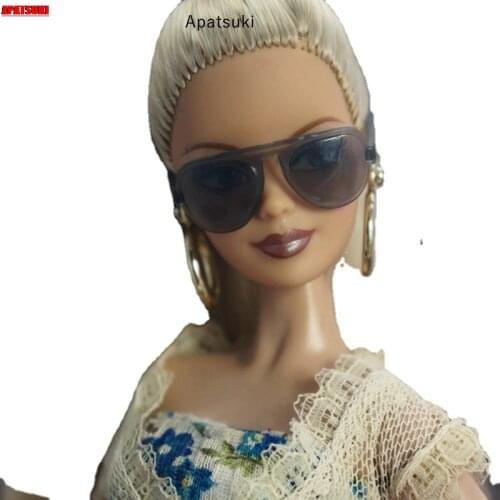 1/6 Transparent Grey Frame Plastic Glasses For Barbie Doll Sunglasses Eyeglasses For Ken Boy Dolls Toys Dollhouse Accessories