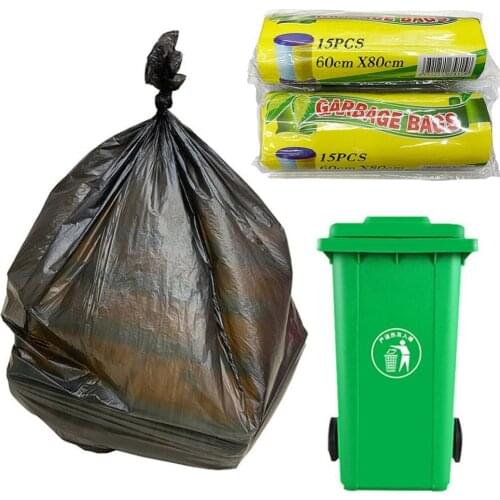 40%HOT15Pcs/1 roll 60x80cm disposable kitchen waste garbage bag storage bag
