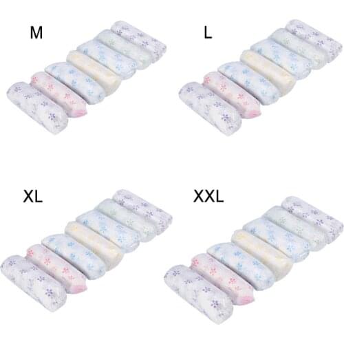 7pcs/lot Women Disposable Panties Maternity Printed Underwear Panties Women Travel Prenatal Postpartum Non-woven Underpants