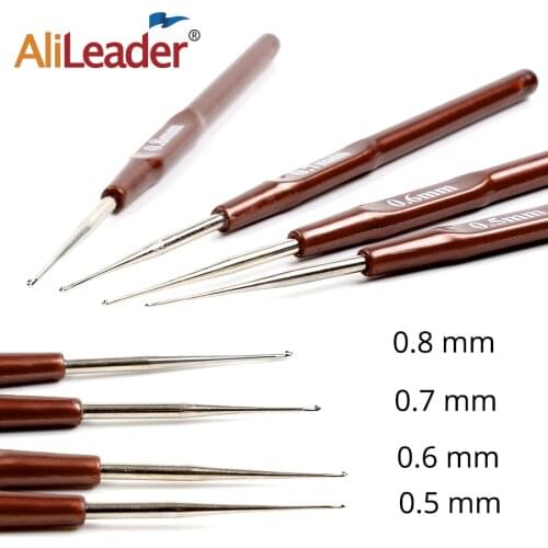 Alileader New Crochet Hook 4Pcs/Lot Ventilating Needles For Wig Making Aluminum Crochet Hooks Weaving Needle For Hair Extension