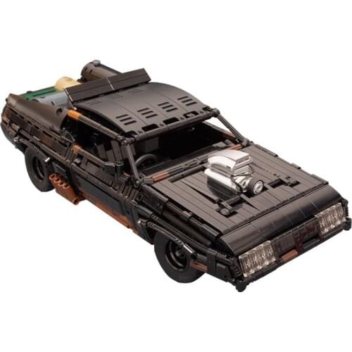 Buildmoc Black Interceptor RC Muscle Car Supercar -35846 High-Tech Model blocks Building Blocks Bricks Toy Kid Gift