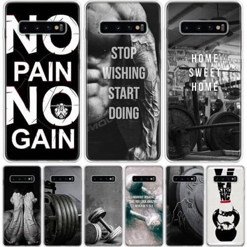 Bodybuilding Gym Fitness Phone Case For Samsung Galaxy A50 A70 A30S A51 A71 A10 A20E A40 A90 A20S M30S A6 A7 A8 A9 Plus Coque
