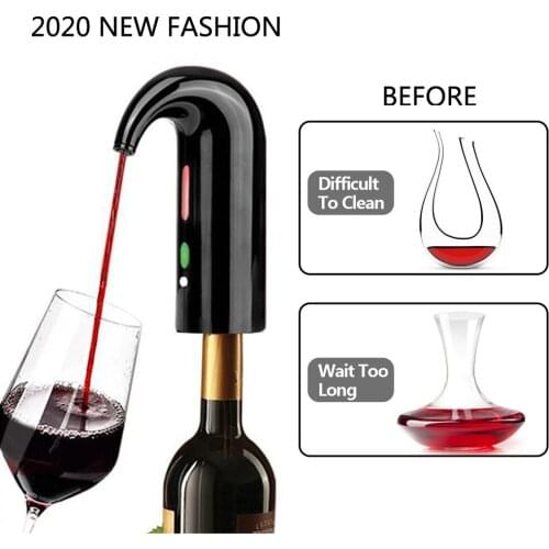 Electric Wine Aerator One Touch Portable Red Wine Accessories Aeration For Wine and Spirit Beginner and Enthusiast