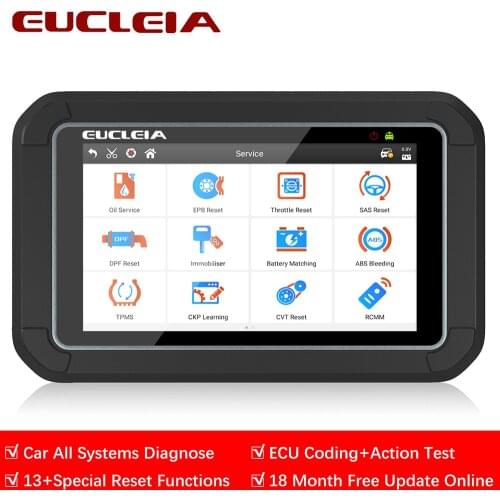 EUCLEIA S7C OBD2 Scanner Professional Full System ECU Coding Action Test Car Diagnostic Tool Oil Reset OBD 2 Automotive Scanner
