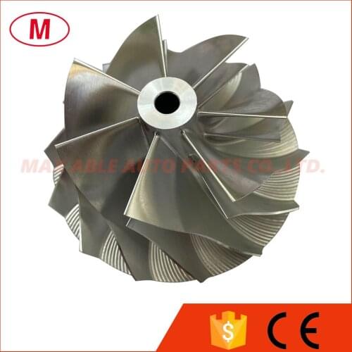 GT15-25 49.15/63.00mm 7+7 blades Turbo Billet compressor wheel/Aluminum 2618/Milling wheel for turbocharge Cartridge/CHRA/Core