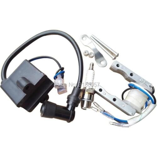 Ignition Coil CDI & Magneto Stator coil & SPARK PLUG for 49cc 50cc 60cc 80cc 2 Stroke engine motor Motorized Bicycle
