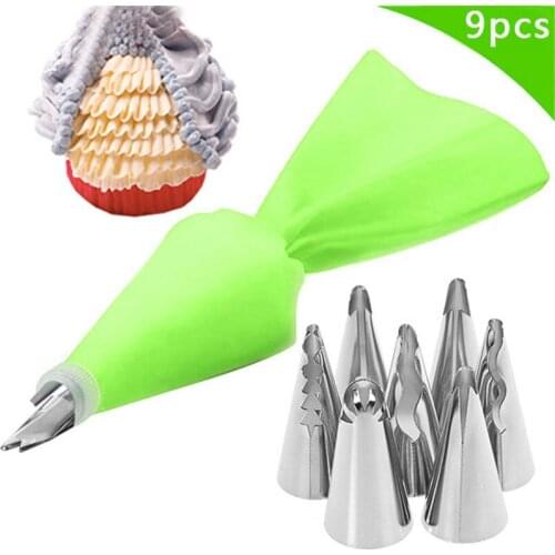 Stainless Steel Mouth of Piping Device 7 Head Pastry Nozzle Set Birthday Cake/Cookie Decorating Mouth ​DIY Pattern Decoration