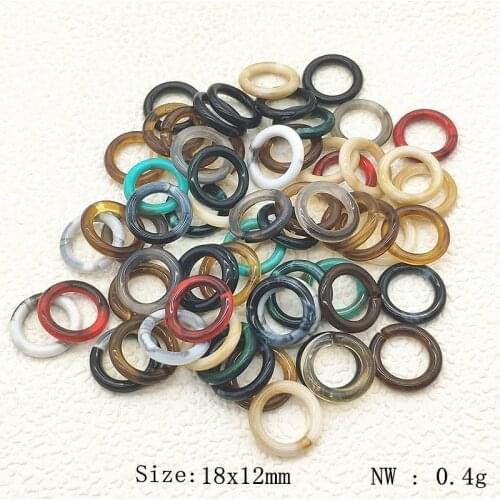 New arrival! Random Mix color 18mm 200pcs Acrylic Ring-shape Charm for earrings,Earring parts,jewelry findings