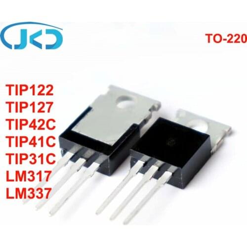 New and Original TO-220 TIP122 TIP127 TIP42C TIP41C TIP31C LM317 LM337 Voltage Regulator Transistor In Stock