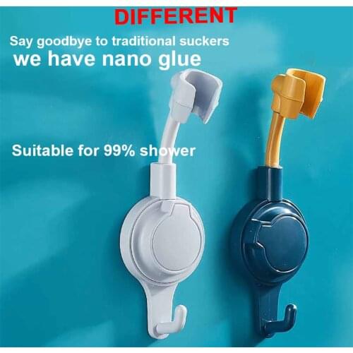 NEW Rotation Shower Bracket Universal Adjustable Punch-Free Bracket Holder With Hook Glue Sucker Strongly Stick To The Wall