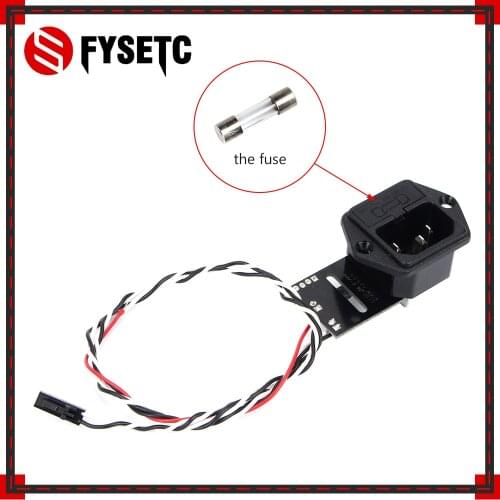 Prusa i3 MK3 Power Panic V 0.4 High Voltage With 10A 250V Fuse Switch and The Connected Cable For Prusa i3 Mk3