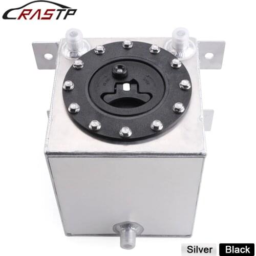 RASTP-1Gallon 4L Aluminum Silver Or Black Race Drift Fuel Cell Tank Fuel Surge Tank/Fuel Tanks RS-OCC046