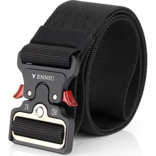 2021 Super Wide 5cm Tactical Men Belt Metal Quick Release Buckle Military Training Waistband Widen Male Girdle Cinto Masculinos