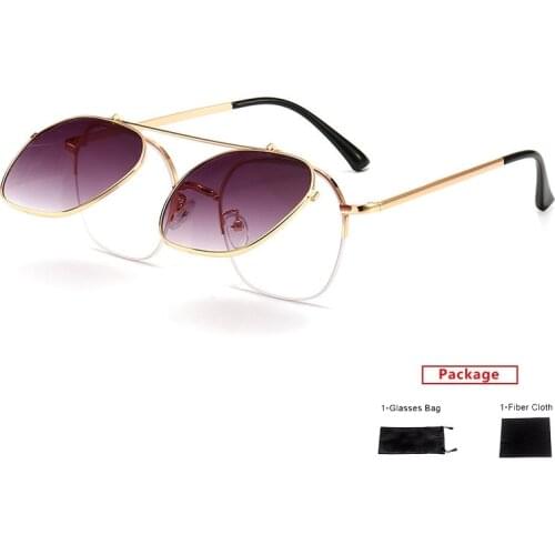 Mimiyou Flip Square Sunglasses Women Alloy Punk Vintage Sunglasses Men Sun Glasses Brand Desginer UV400 Eyeglasses Shades oculos