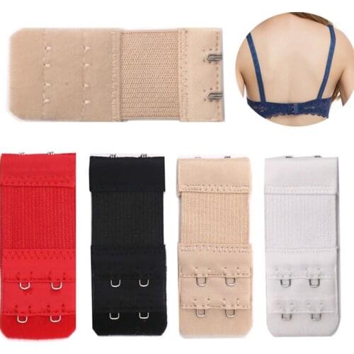 Newly Women Bra Strap Extender 3 Rows 2 Hooks Elastic Adjustable Lengthen Underwear Bra Clasp Straps Intimates Accessories