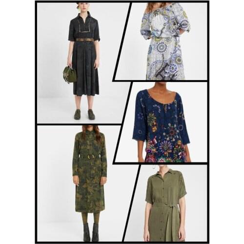 Foreign trade fashion Spanish print long womens dress, jungle belt flared skirt, blouse skirt