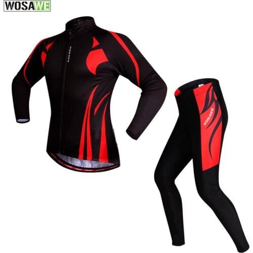 WOSAWE Women Mens Cycling Jersey Set Motorcycle Motocross Racing Downhill MTB Bike Jerseys Pant Sports Wear Cycling Clothings