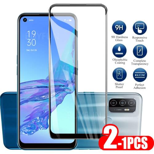 1-2PCS For Oppo A53 A53S 2020 Screen Touch Glass Protector On For oppo a53 a53s 2020 phone Protector Screen Tempered Glass 9H