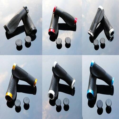 1pair Butterfly style Mountain Bike Bicycle Comfortable Non-slip Handlebar Rubber Grips Lock On 6colors