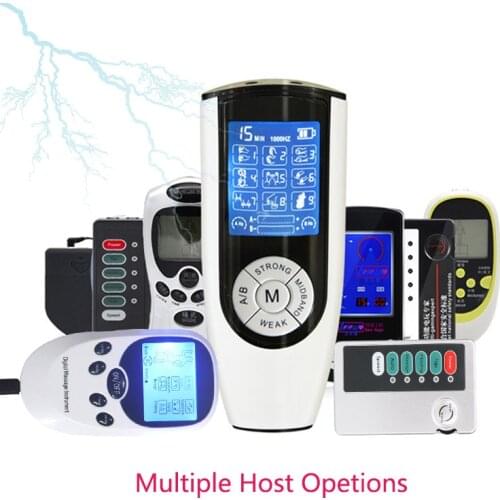 10Style Electric Shock Host,Electro Stimulation Massage Power Therapy Box Machine,Adult Sex Product Medical Themed Toy Accessory