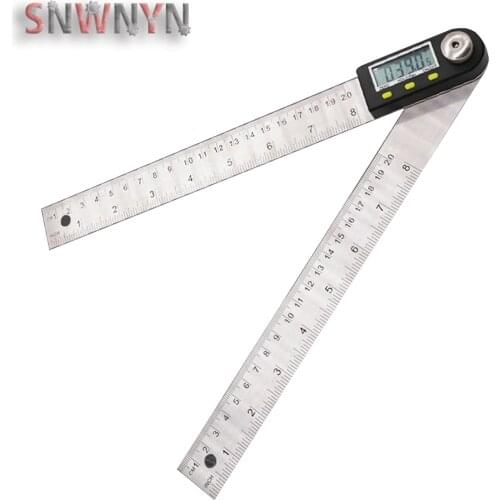 200mm/300mm Stainless Steel Digital Protractor Angle Ruler Electron Goniometer Protractor Angle finder Inclinometer