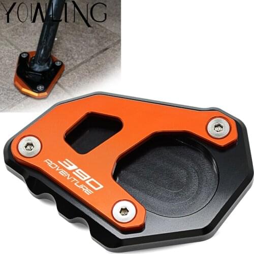 2021 390 ADV Adventure 2020 2021 Motorcycle CNC Kickstand Side Foot Stand Enlarger Extension Enlarger Pate Pad 390Adventure
