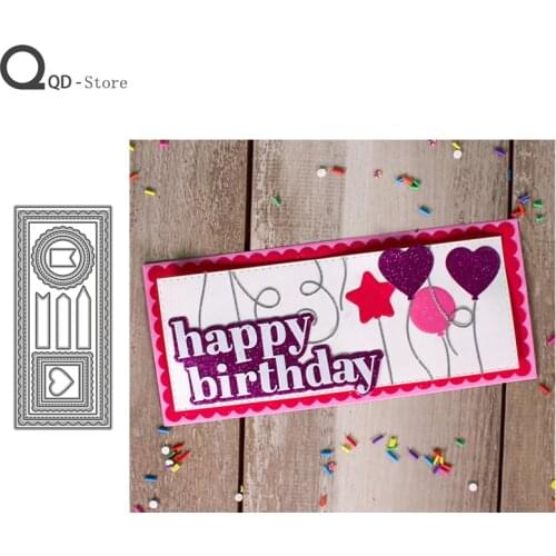 2021 New Cutting Dies Long Rectangle Border Dies Scrapbooking Mold Cut Handmade Tools DIY Craft Decoration Metal Cutting Dies