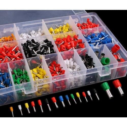 2120 Pcs Insulated Cord Pin End Terminal Bootlace Ferrules Kit Set Wire Copper Dropship
