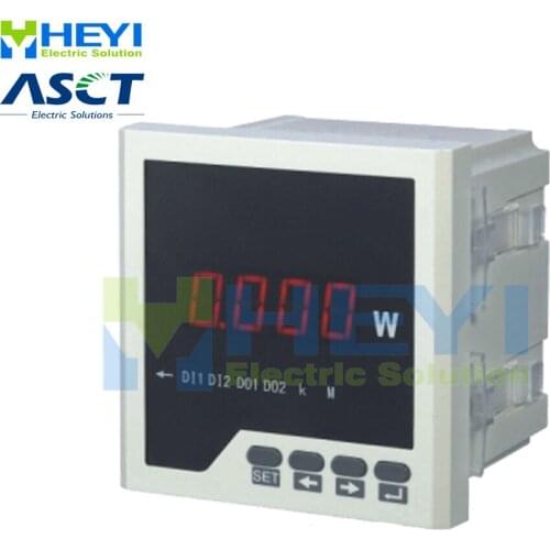 3 phase digital active power meter 120*120/96*96/72*72/80*80 mm Class 0.5 LED panel meter with RS485 communication
