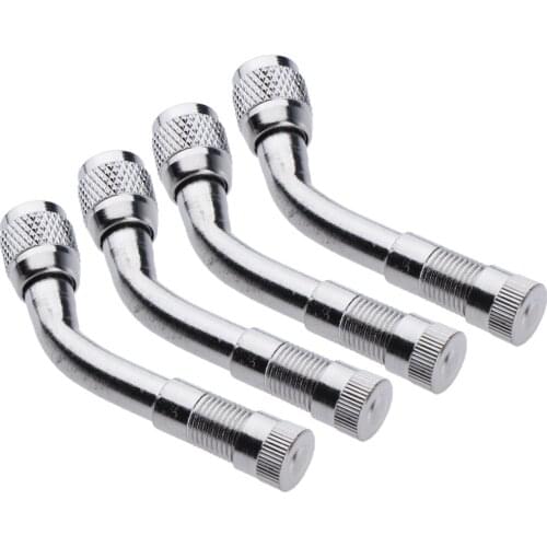 4Pack Tire Stem Extender Motorcycle Car Tire Valve Extension Adapter Silver 135