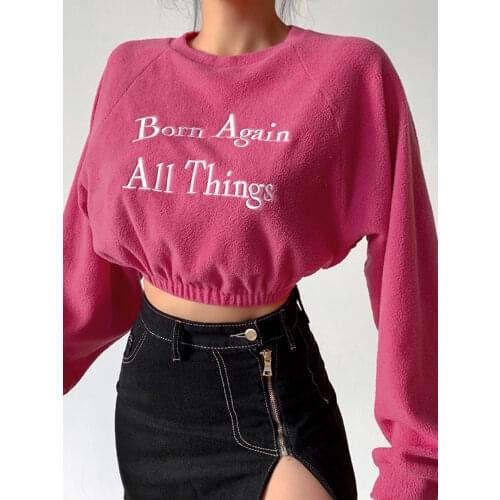 Женские короткие толстовки ADRAVETH China At AliExpress